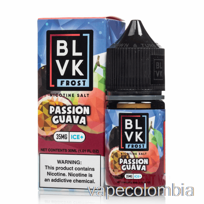 Vape Kit Completo Passion Guava - Blvk Frost Salts - 30ml 50mg